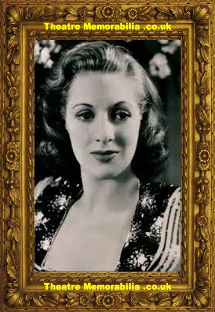 Diana Churchill Autograph Signed Autographed Sheet