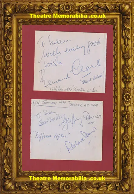 Doctor At Sea – Autographs Signed 1974