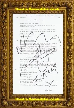 Doctor Who Russell Tovey Autograph Alonso Signed Script Page
