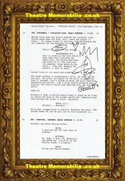 Doctor Who Russell Tovey Autograph George Signed Script Page