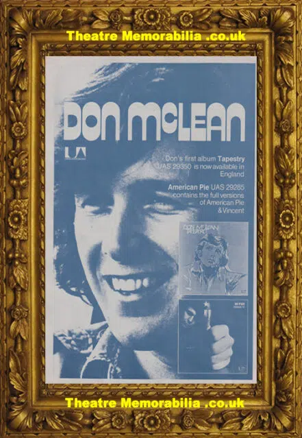 Don MClean – Concert Tour Programme 1970s