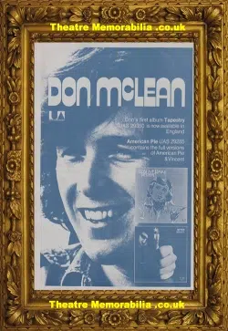 Don MClean – Concert Tour Programme 1970s