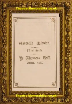 Eastville Mission Alexandra Hall – She Stoops To Conquer – 1883