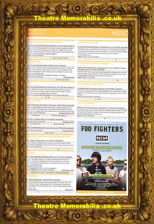 Edinburgh Fringe Festival Multi Signed Magazine Programme 2007