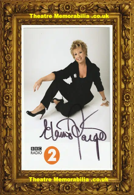 Elaine Paige Autograph Signed Glossy Picture Photograph Radio 2