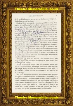 Game Of Thrones Roger Allam Autograph Signed Book Page