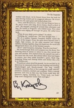 Gandhi Ben Kingsley Autograph Signed Book Page