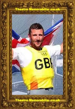 Giles Scott Team GB Olymipc Gold Yachtsman Sailing Signed Doodle