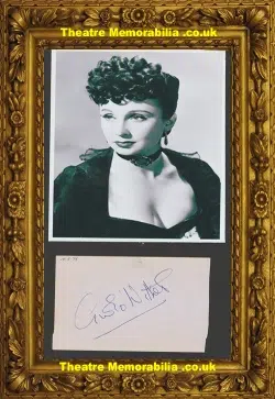 Googie Withers Autograph Signed Actress Singer Dancer 1975