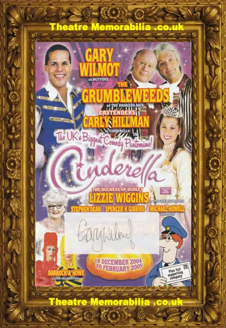 Grand Theatre – Cinderella – Panto Flyer Signed Gary Wilmot 2004