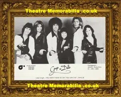 Guys N Dolls Autograph Signed Picture Duo Singers 1970s