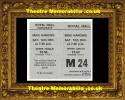 Harrogate Royal Hall Mike Harding Concert Ticket 1970s