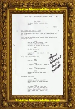 Harry Potter Julie Walters Weasley Autograph Signed Script Page