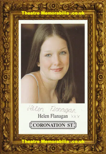 Helen Flanagan Autograph Signed Picture Rosie Coronation St
