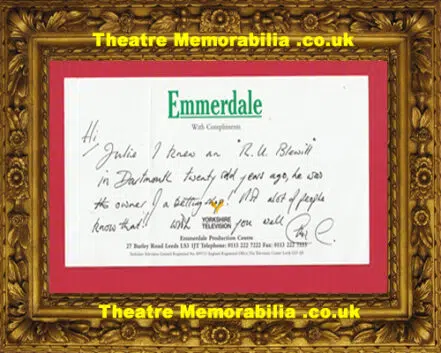 Help 4 – Unknown Actor Autograph Signed Comp Slip – Emmerdale Help ?