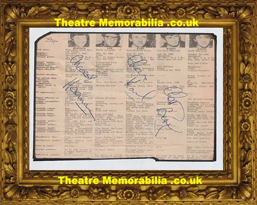 Herman's Hermits Autograph Signed Picture 60s - Pop Group