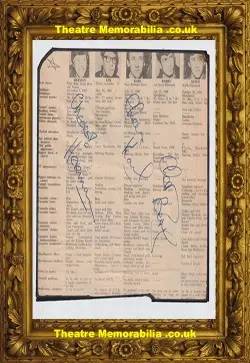 Herman's Hermits Autograph Signed Picture 60s - Pop Group