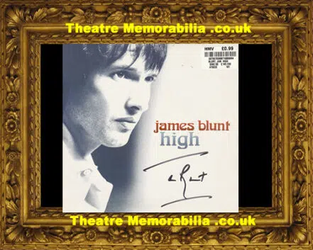 James Blunt Autographed Signed Record Cover Sleeve – High