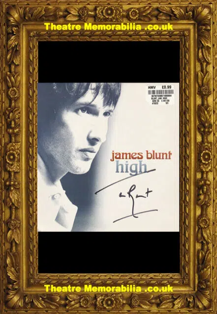 James Blunt Autographed Signed Record Cover Sleeve – High
