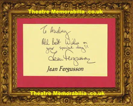 Jean Fergusson Autograph Signed – Last of the Summer Wine
