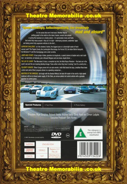 Jeremy Clarkson Signed Autograph Top Gear DVD Cover