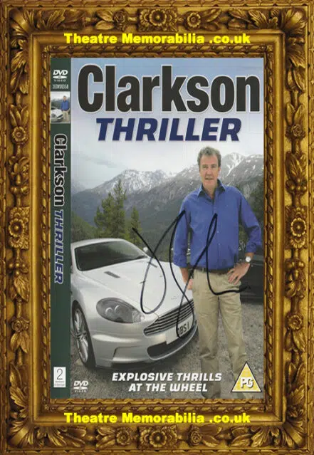 Jeremy Clarkson Signed Autograph Top Gear DVD Cover Thriller