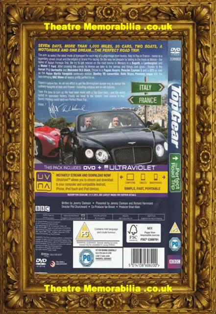 Jeremy Clarkson Signed Autograph Top Gear DVD Cover Perfect Road Trip