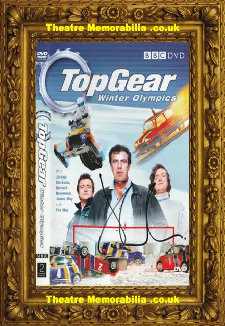 Jeremy Clarkson Signed Autograph Top Gear DVD Cover Winter Olympics
