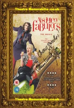 Joanna Lumley Autograph Signed Picture Absolutely Fabulous