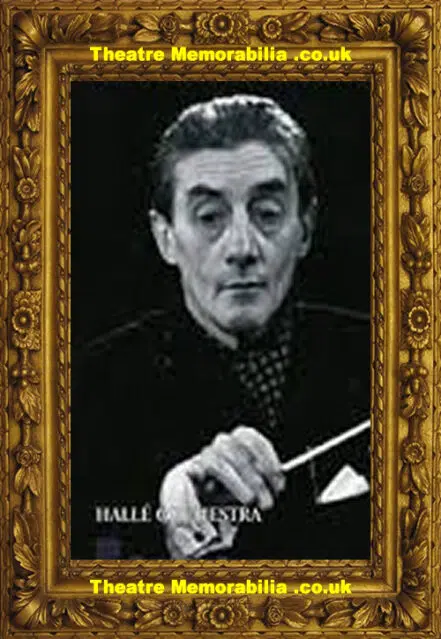John Barbirolli Autograph Conductor HallÃ© Orchestra Signed