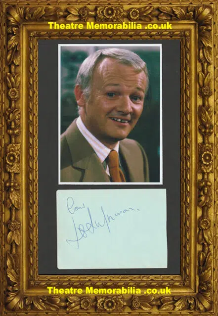 John Inman Signed Autograph + Picture – Singer 1970s