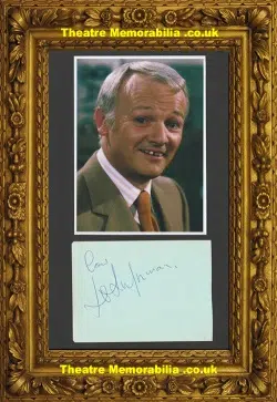 John Inman Signed Autograph + Picture – Singer 1970s