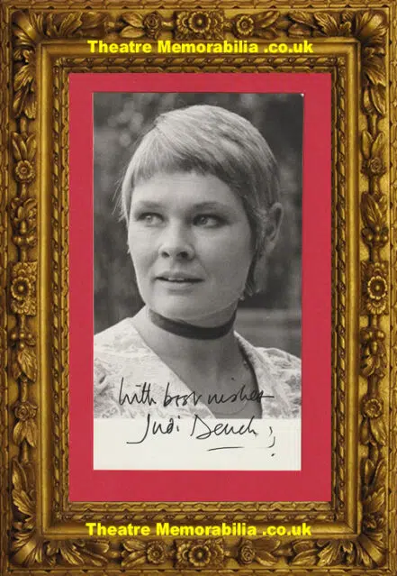 Judi Dench Autograph Signed Picture – A Fine Romance