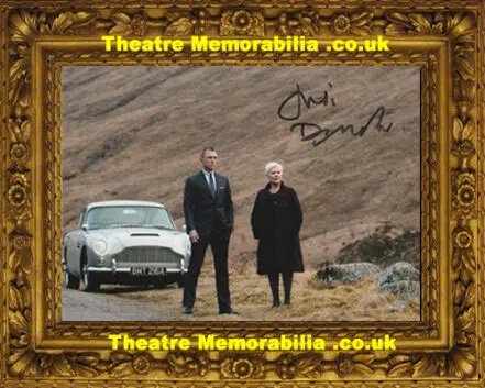 Judi Dench Signed Autograph James Bond – M – Picture