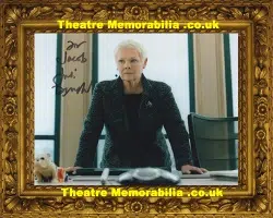Judi Dench Signed Autograph Photograph - M James Bond