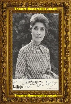June Brown Autograph Signed Picture Dot Cotton Eastenders