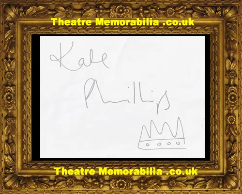 Kate Phillips Autograph Signed Peaky Blinders Doodle Drawing