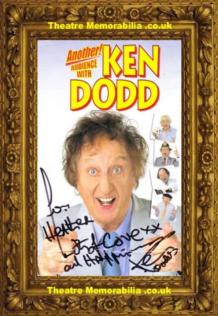 Ken Dodd – Another Audience With -Signed Autograph Flyer Leaflet