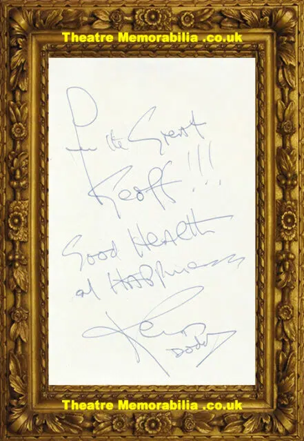 Ken Dodd Autograph Signed Picture ILiverpool Comedian