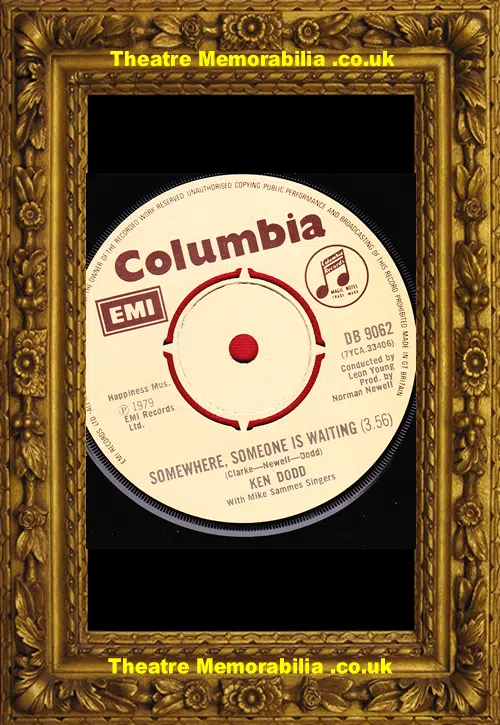 Ken Dodd Music Single Record - Give Me Your Love - 1979 - Signed