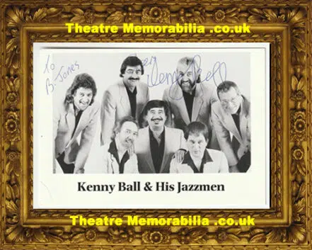 Kenny Ball Jazzmen Autograph Signed Picture Postcard