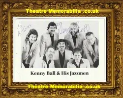 Kenny Ball Jazzmen Autograph Signed Picture Postcard