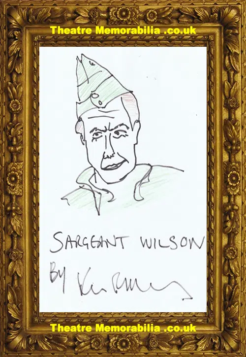 Kevin McNally Autograph Signed Doodle Dads Army + Doctor Who