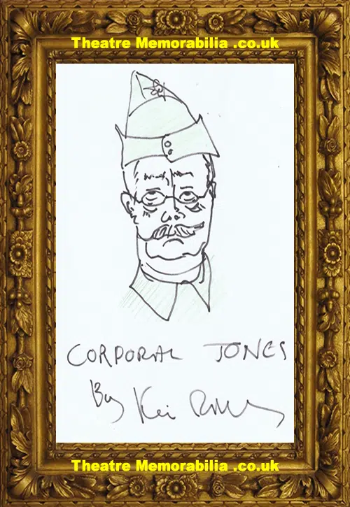 Kevin McNally Autograph Signed Doodle Dads Army + Doctor Who