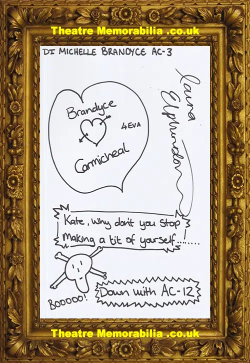 Laura Elphinstone Autograph Signed Doodle Chernobyl