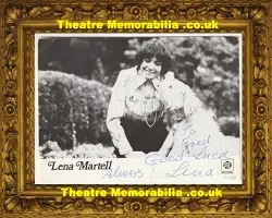 Lena Martell Autograph Signed Picture Autographed Postcard