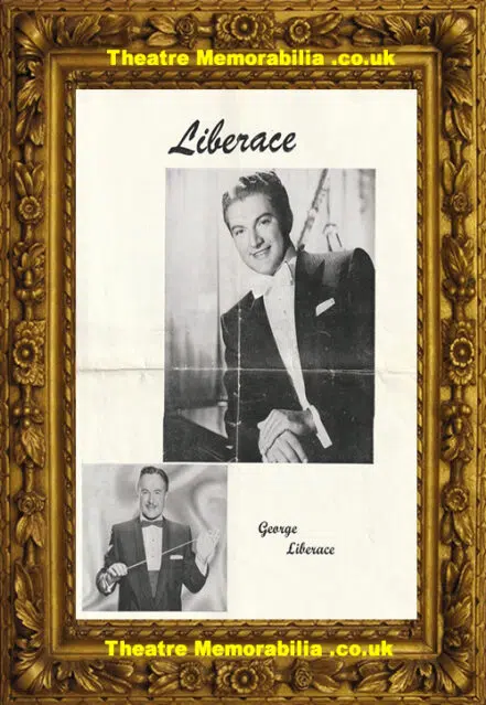 Liberace – Concert Tour Programme 1956 inc George Liberace