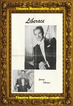 Liberace – Concert Tour Programme 1956 inc George Liberace