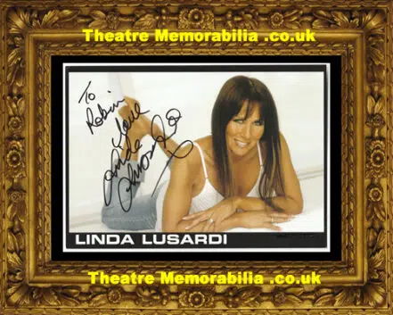 Linda Lusardi Autograph Signed Picture Glamour Model + Emmerdale