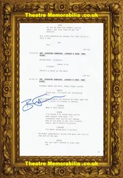 Line Of Duty Brian Ferguson Autograph Signed Script Page A
